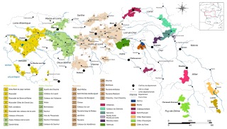 Carte du vignoble de la Vallée de la Loire • Vinee.io